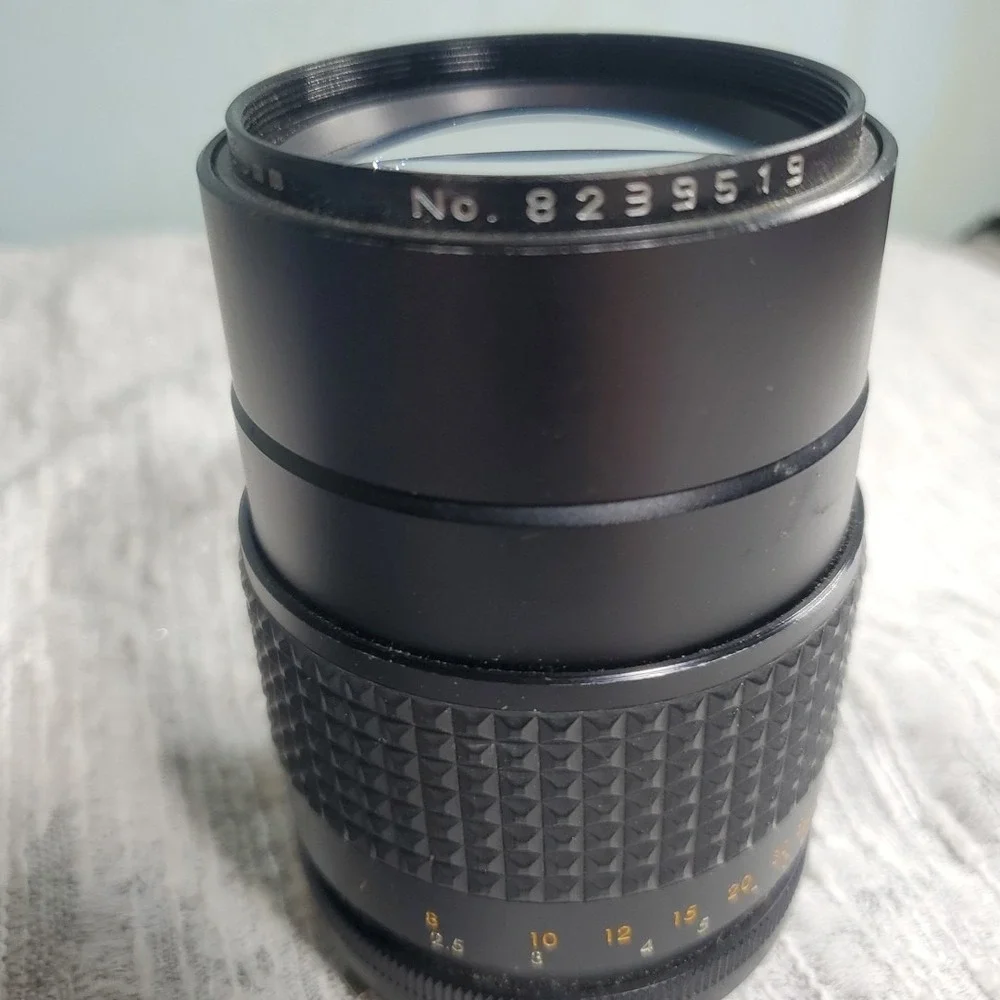 Focal 135mm f/2.8 MC Auto Lens Minolta MD Mount Black Vtg Japan Telephoto Prime